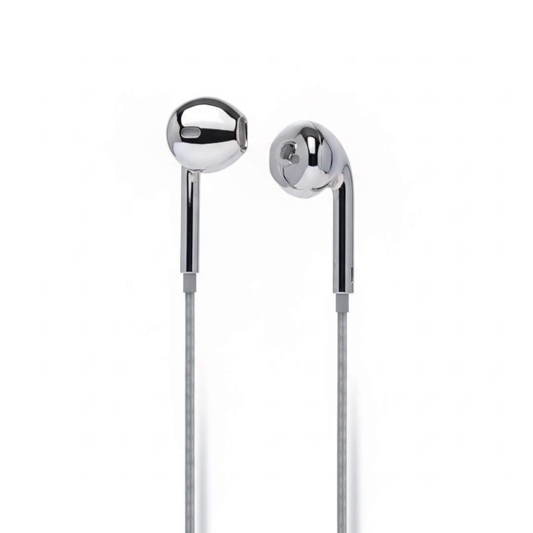 Chrome Wired Earbuds